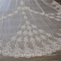 V023 Luxury Cathedral veil For Wedding 350cm Lace Edge Bridal Veil Long lace wedding veil